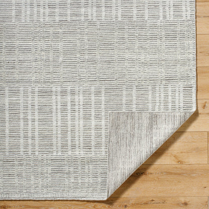 Tunus Rug - 485141 by Surya in silver, sage. Made from wool in a unique style.