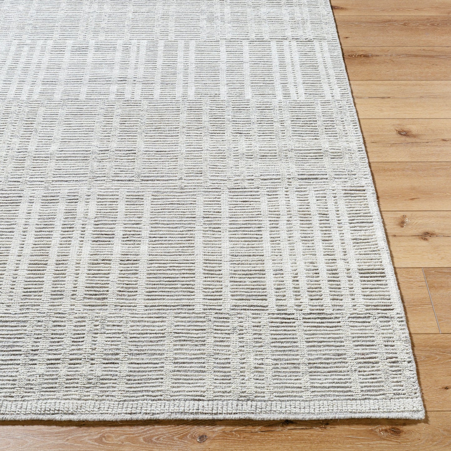 003 SI-2163314,SI-2163315,SI-2163316,SI-2163317 | Closeup | Tunus Rug - 485141 by Surya in silver, sage. Made from wool in a unique style.