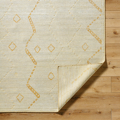Tunus TUN-2322 Rug by Surya in ivory, goldenrod, sand. Made from face: 100% wool, warp: 100% cotton in a unique style.