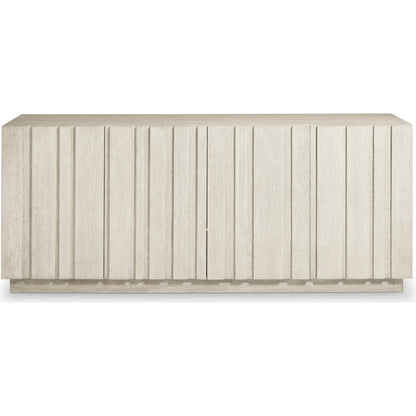 Tempo Entertainment Credenza by Bernhardt in beige. Made from wood in a unique style.