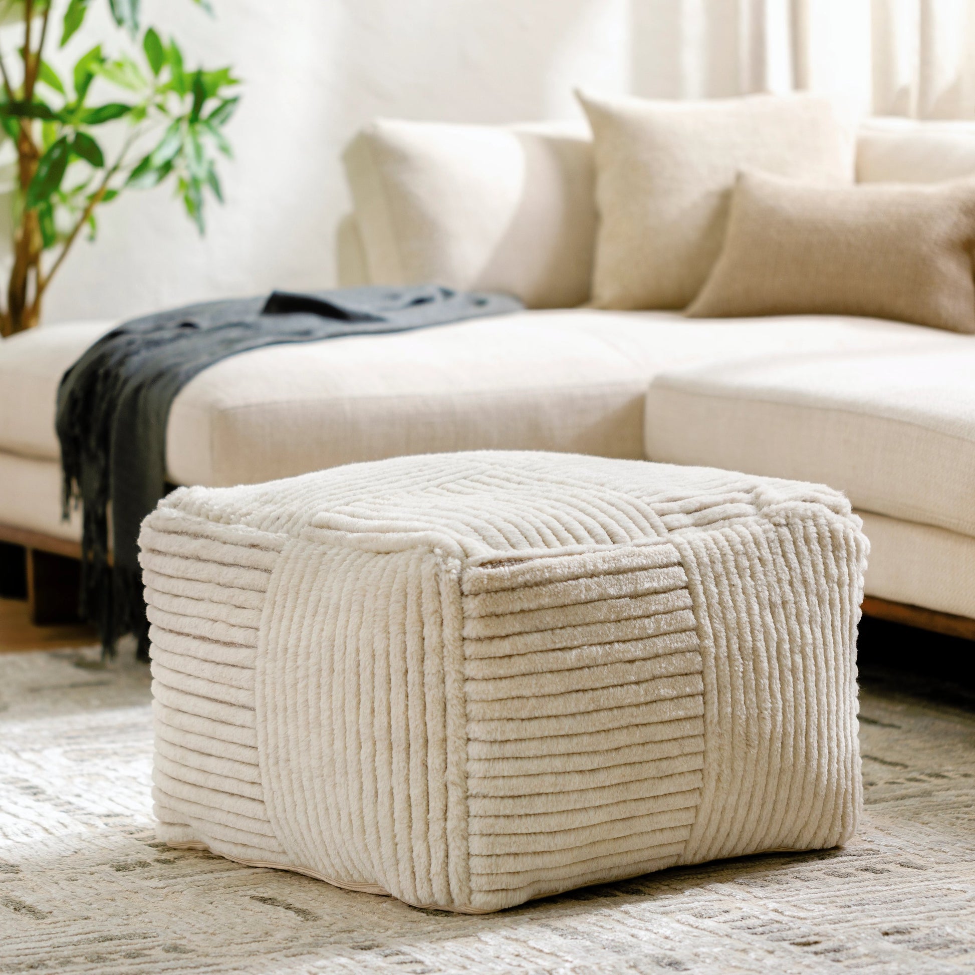Tunisia - 484060 by Surya. Made from top: 80% wool, 20% cotton, bottom: 100% cotton, fill: 100% polybeads in a modern style.