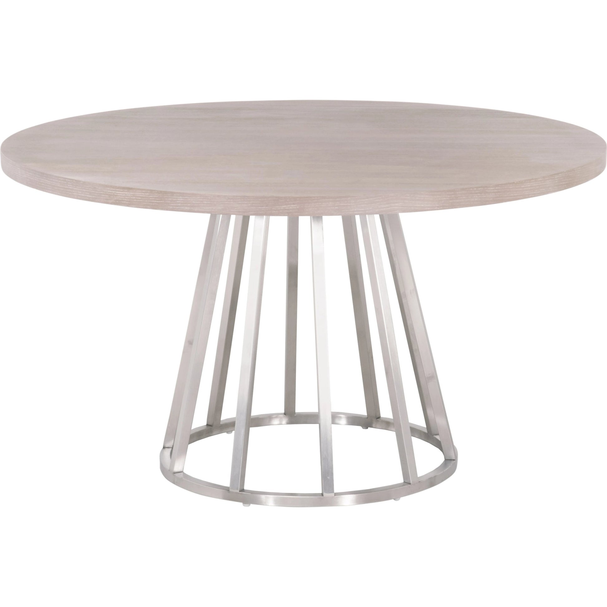 Turino Dining Table Wood Top by Essentials For Living in natural gray acacia. Made from solid acacia wood, acacia veneer, mdf in a modern style.