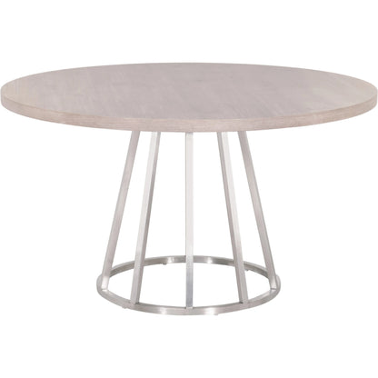 Turino Dining Table Wood Top by Essentials For Living in natural gray acacia. Made from solid acacia wood, acacia veneer, mdf in a modern style.