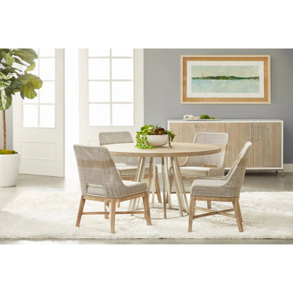 Turino Dining Table Wood Top by Essentials For Living in natural gray acacia. Made from solid acacia wood, acacia veneer, mdf in a modern style.