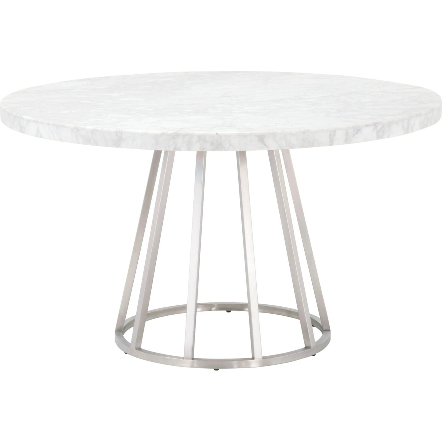 002 SI-1998868 | Additional Silo | Turino Dining Table Carrera Top by Essentials For Living in white carrera. Made from marble veneer, mdf in a modern style.