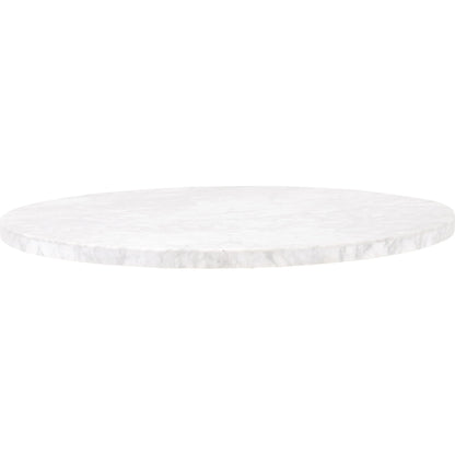 Turino Dining Table Carrera Top by Essentials For Living in white carrera. Made from marble veneer, mdf in a modern style.