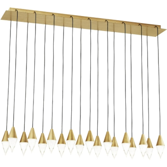 Turret 18+Light Chandelier by Visual Comfort & Co.. Made from aluminum or brass in a unique style.