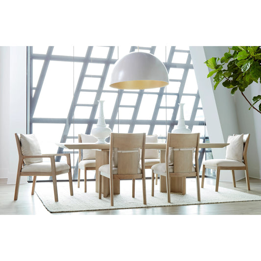 North Side Upholstered Arm Chair by A.R.T. Furniture in shale. Made from parrawood solids, quarter figured/fiddle ash veneer, foam & cotton filling, fabric in a modern style.