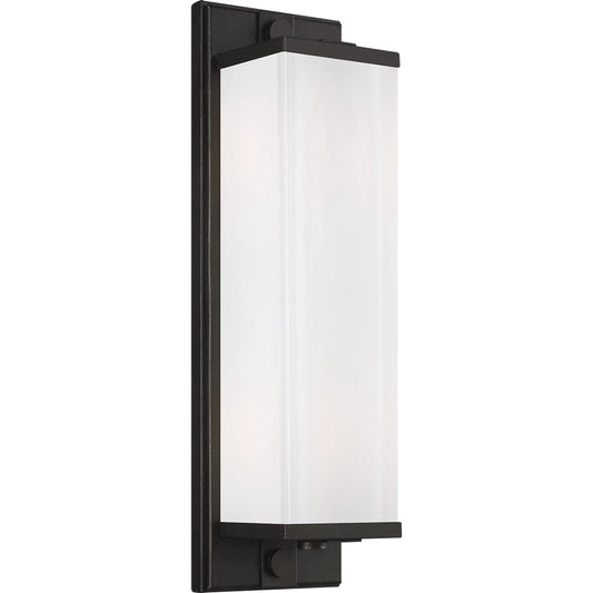 Logan Linear Tall Sconce by Visual Comfort & Co. in aged iron. Made from steel in a unique style.