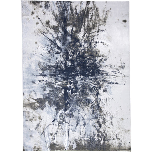 Gaspar Rug - 3833F by Feizy in blue, gray, white. Made from polypropylene, polyester in a unique style.