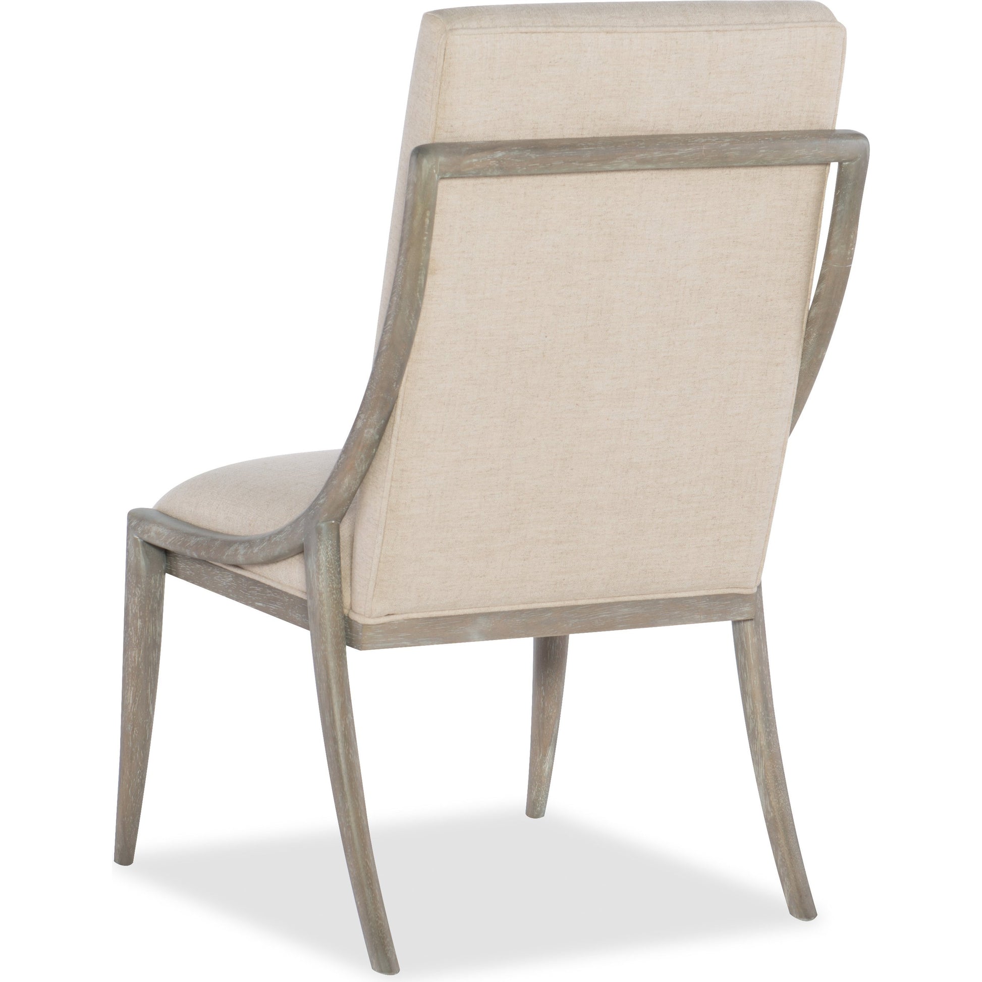 Affinity Slope Chair (Set of 2) by Hooker Furniture in beige and greige. Made from linen fabric, greige oak in a eclectic & global style.
