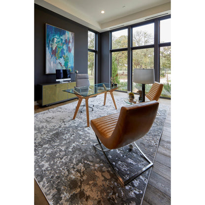 Micah Rug - 3336F by Feizy in silver, gray, white. Made from polyester, polypropylene in a unique style.