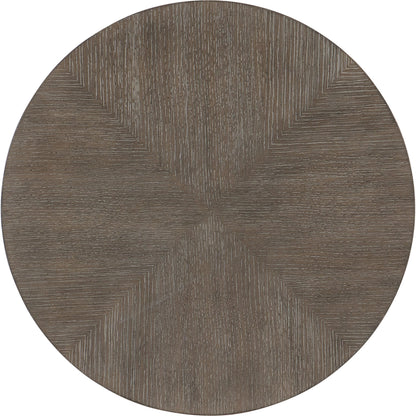 Modern Mood Round Nightstand by Hooker Furniture. Made from oak veneers in a modern style.