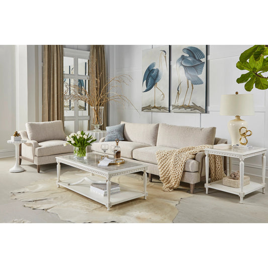 Tresco Sofa by A.R.T. Furniture in tan, dove and smoked. Made from polyester in a unique style.