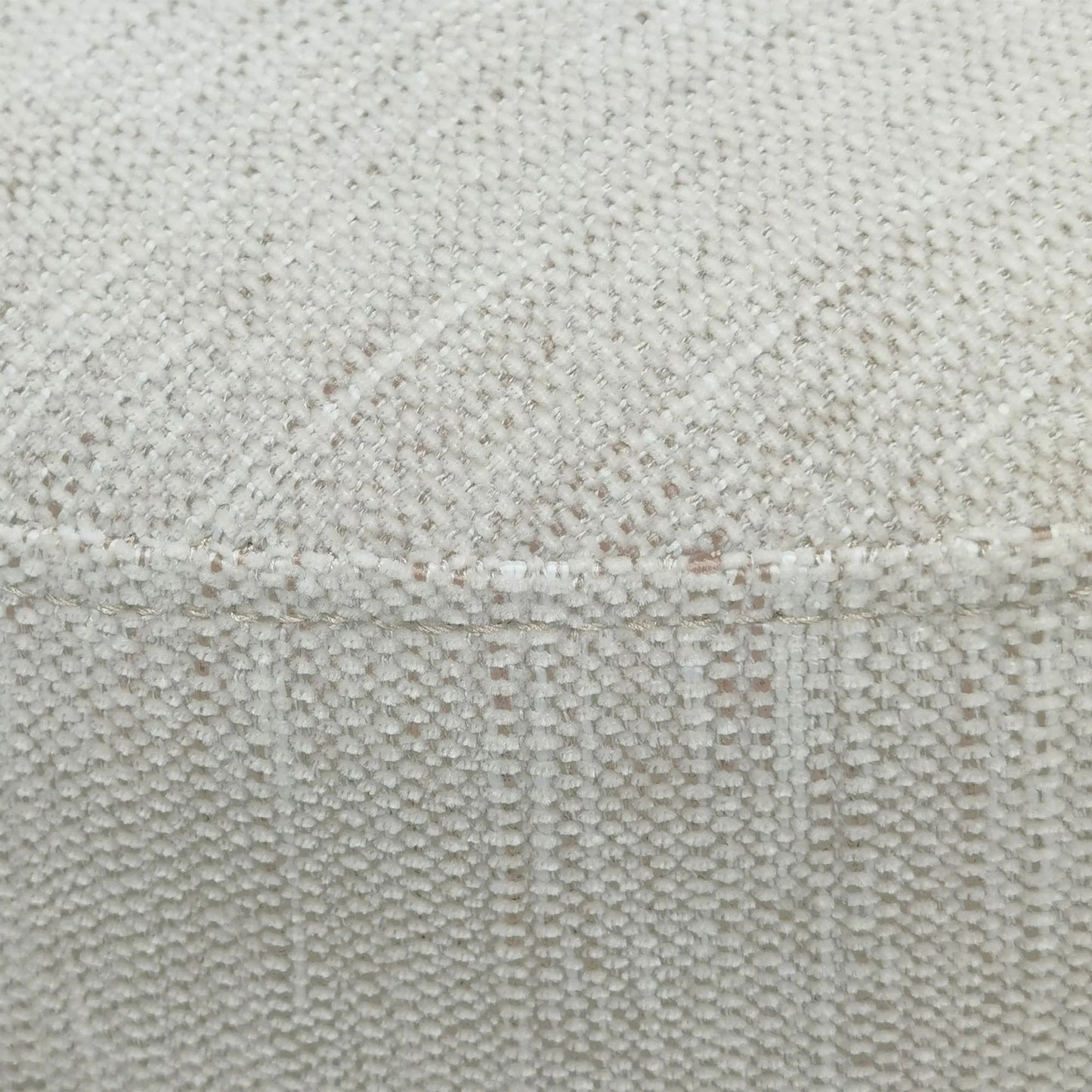 004 SI-2325314 | Closeup | Francesca Stool by LH Imports in oatmeal sand, brown and brown. Made from walnut wood, 100% polyester fabric, pu foam in a transitional style.