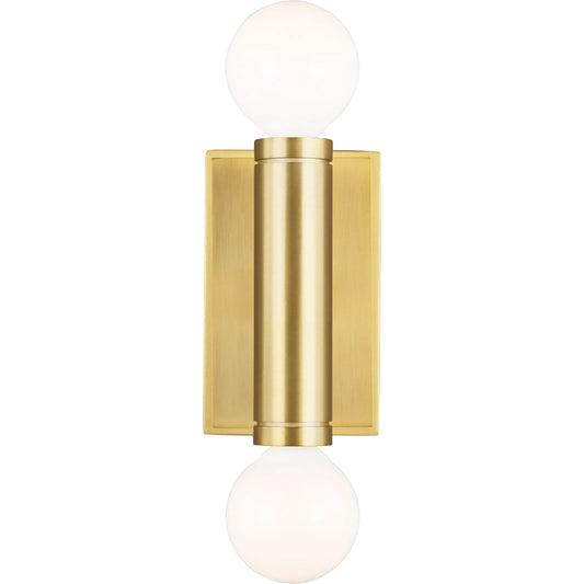 Beckham Modern Double Sconce by Visual Comfort & Co.. Made from steel in a unique style.