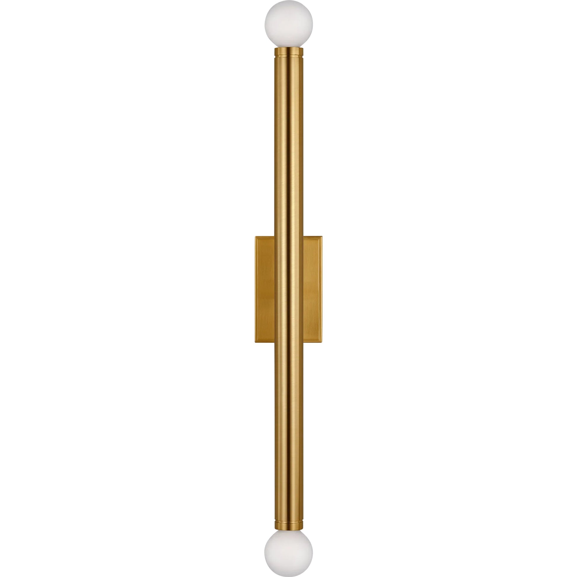 Beckham Modern Large Single Sconce by Visual Comfort & Co. in burnished brass. Made from steel in a unique style.