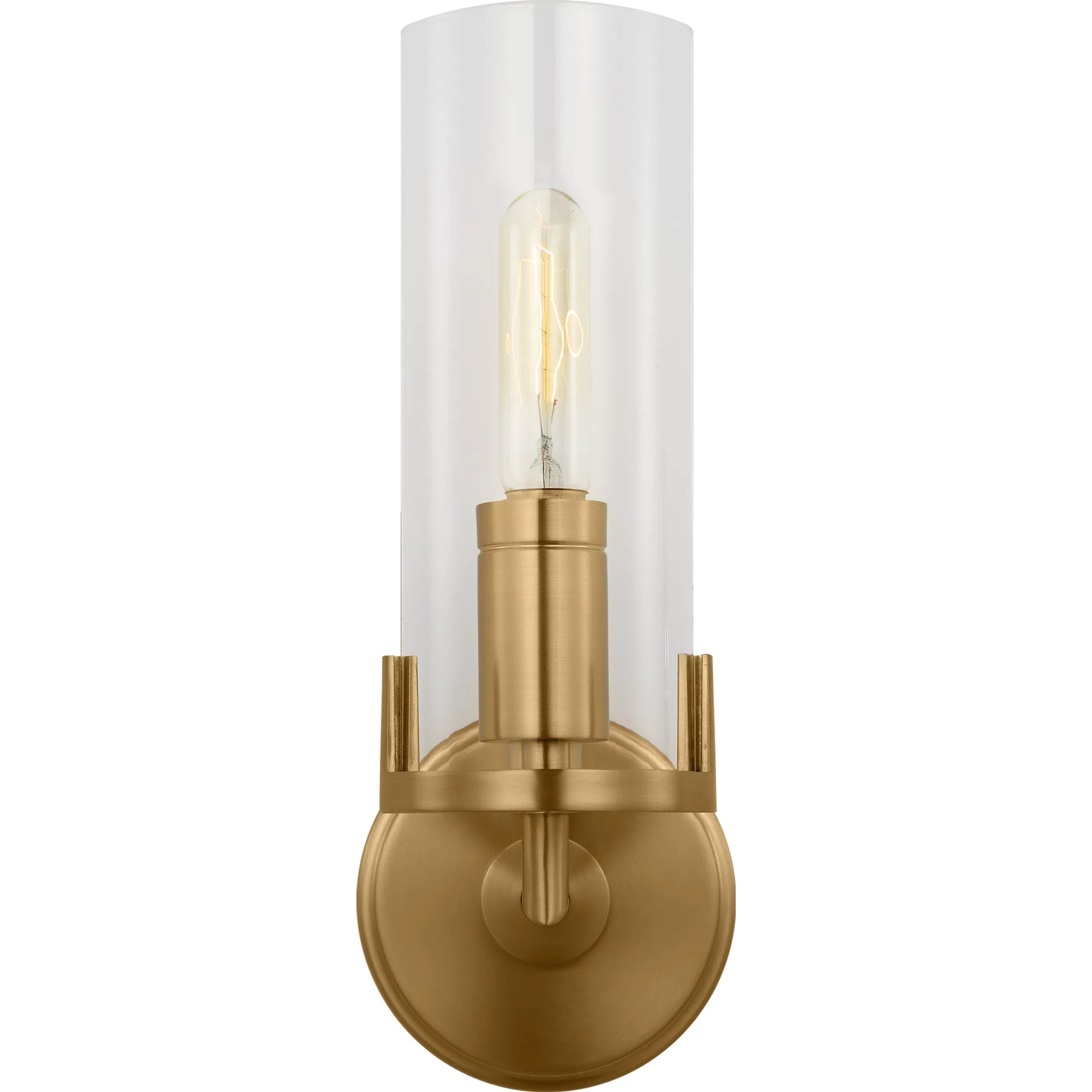 Mezzo Small Sconce by Visual Comfort & Co. in burnished brass. Made from unique in a unique style.