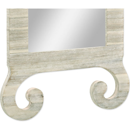 William Yeoward Abbotsworth Mirror by Jonathan Charles in white and washed acacia. Made from acacia in a transitional style.