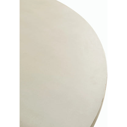Timeless Synodic Swedish Dining Table by Jonathan Charles in london mist. Made from acacia, brass in a unique style.
