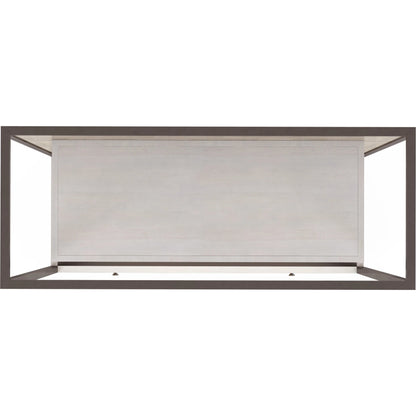 Mezzanine Etagere by A.R.T. Furniture in dove gray. Made from parawood, poplar solids, maple veneer, mirror, steel in a modern style.