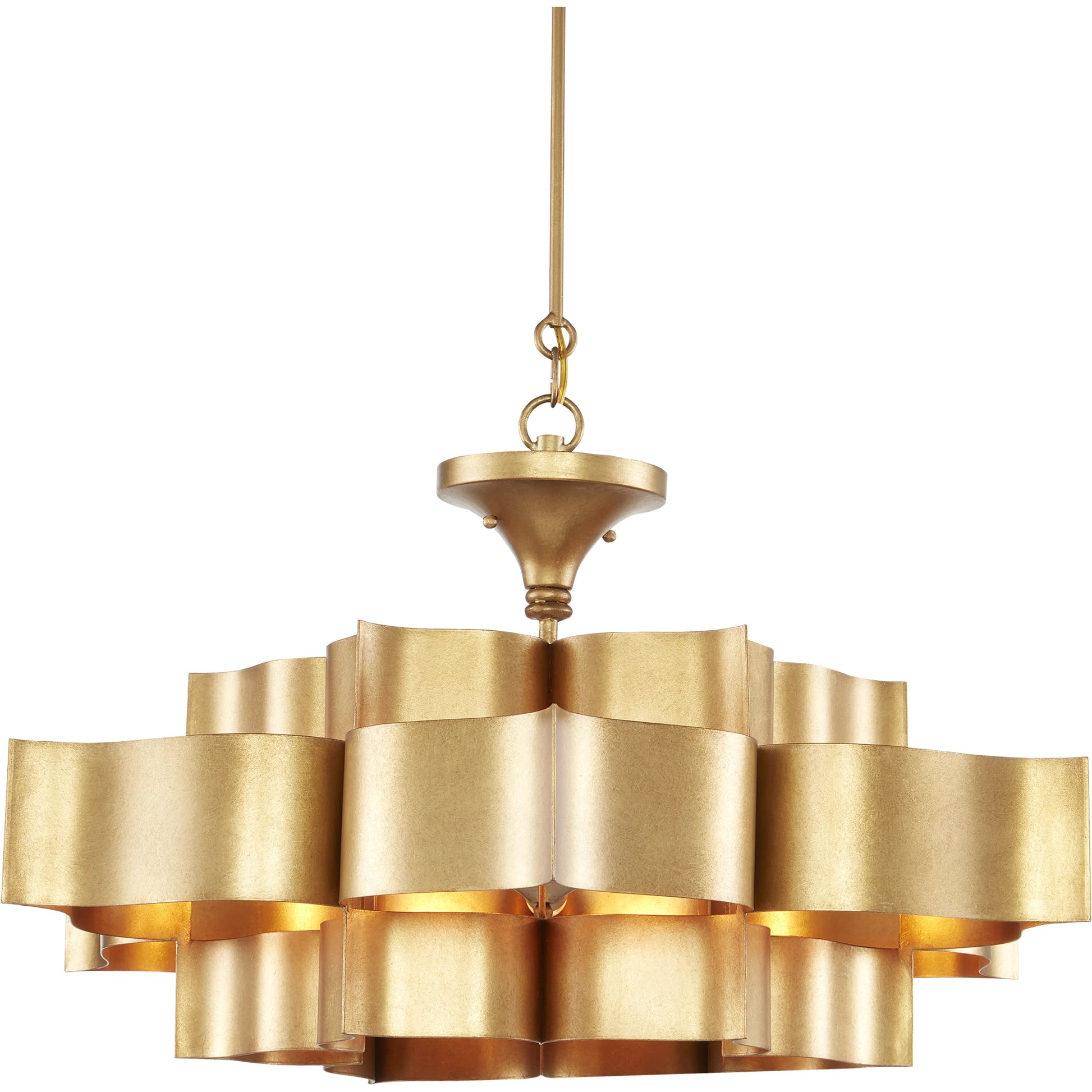Grand Lotus Chandelier by Currey and Company. Made from unique in a modern style.