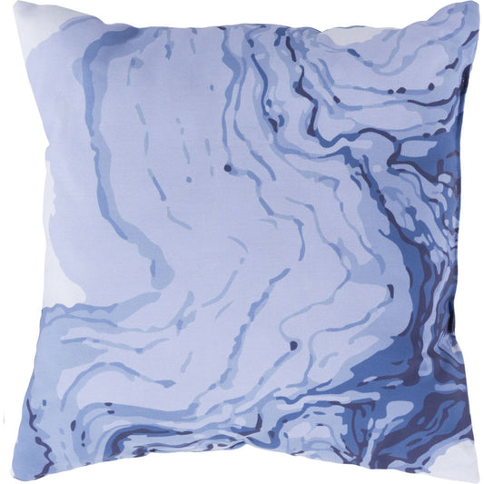 Textures Indoor/Outdoor Pillow by Livabliss. Made from front: 100% polyester, back: 100% polyester in a coastal style.