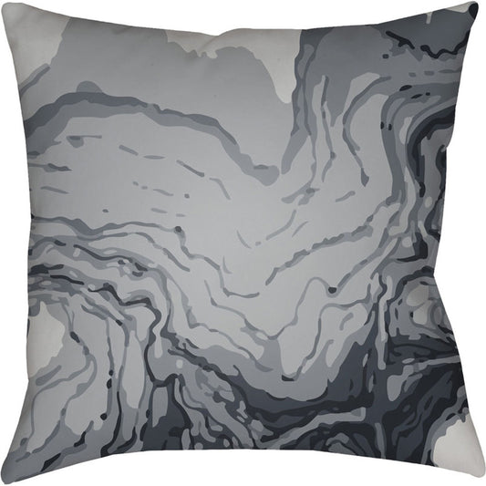 Textures Indoor/Outdoor Pillow by Livabliss. Made from front: 100% polyester, back: 100% polyester in a coastal style.