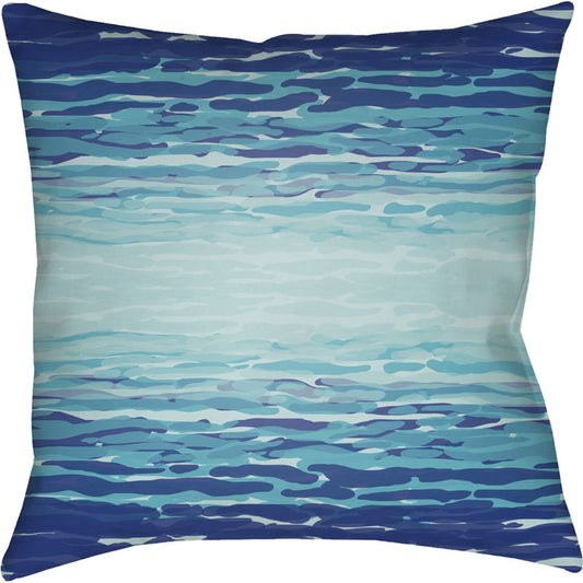 Textures Indoor/Outdoor Pillow by Livabliss. Made from front: 100% polyester, back: 100% polyester in a coastal style.