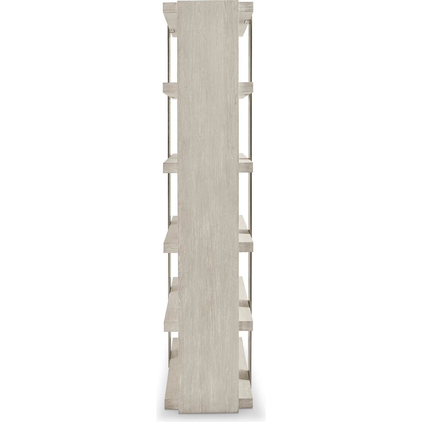 003 SI-2453331 | Additional Silo | Tempo Etagere by Bernhardt in larza, satin nickel. Made from oak, aluminum in a transitional style.