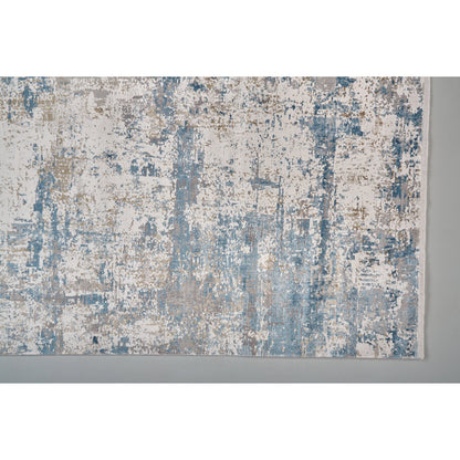 Cadiz Rug - 3891F by Feizy in ivory, tan, blue. Made from viscose, acrylic in a unique style.