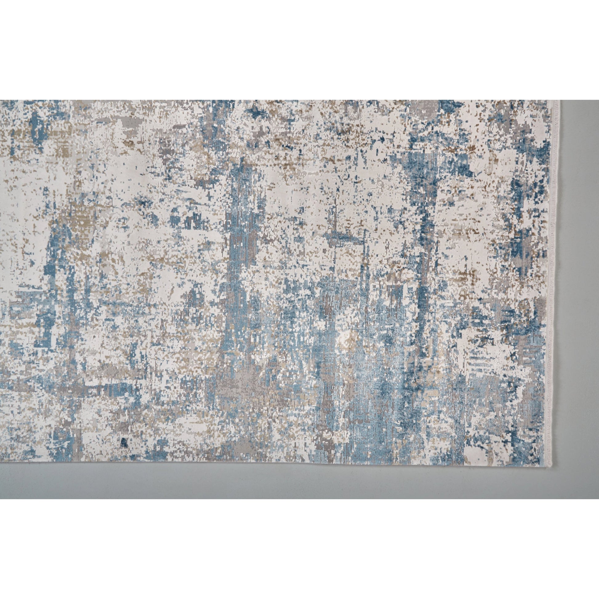 Cadiz Rug - 3891F by Feizy in ivory, tan, blue. Made from viscose, acrylic in a unique style.