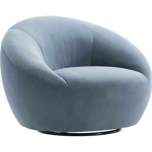 Loft Rizz Fabric Swivel Chair by Bernhardt in blue. Made from fabric in a unique style.