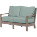 Laguna Outdoor Loveseat by Sunset West in browns. Made from aluminum in a modern style.