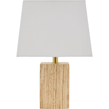 Taboye Accent Table Lamp by Surya in brown. Made from iron, linen, polyester in a eclectic & global style.