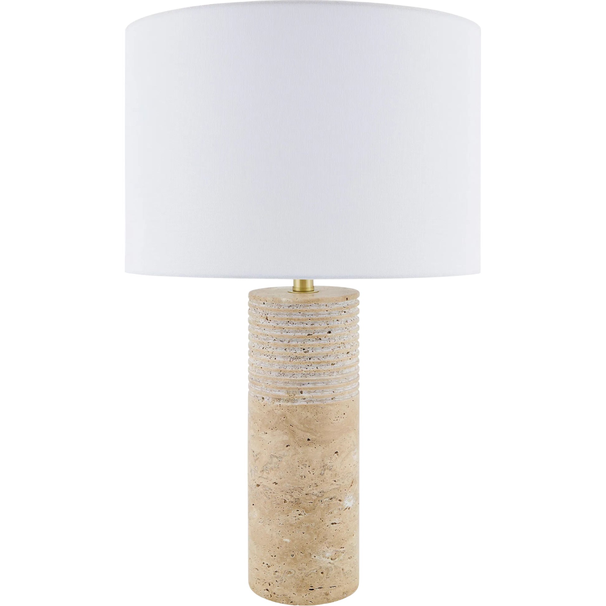 Taboye Accent Table Lamp by Surya in brown. Made from iron, linen, polyester in a transitional style.