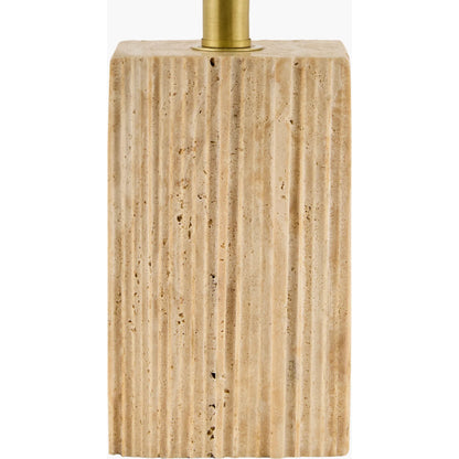 Taboye Accent Table Lamp by Surya in brown. Made from iron, linen, polyester in a eclectic & global style.