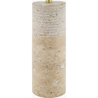 Taboye Accent Table Lamp by Surya in brown. Made from iron, linen, polyester in a transitional style.