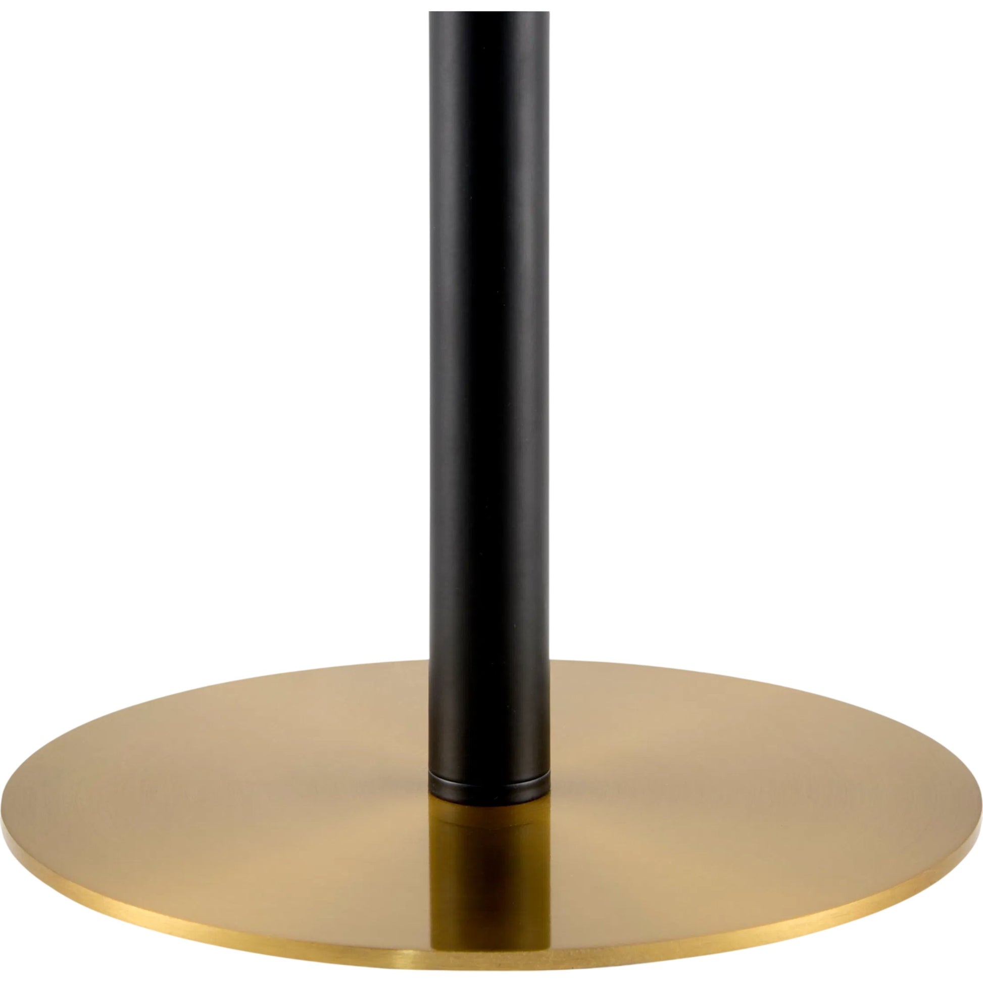 Tanza Accent Table Lamp by Livabliss in metallic nickel, black, metallic brass, beige and hand painted. Made from iron, linen in a unique style.