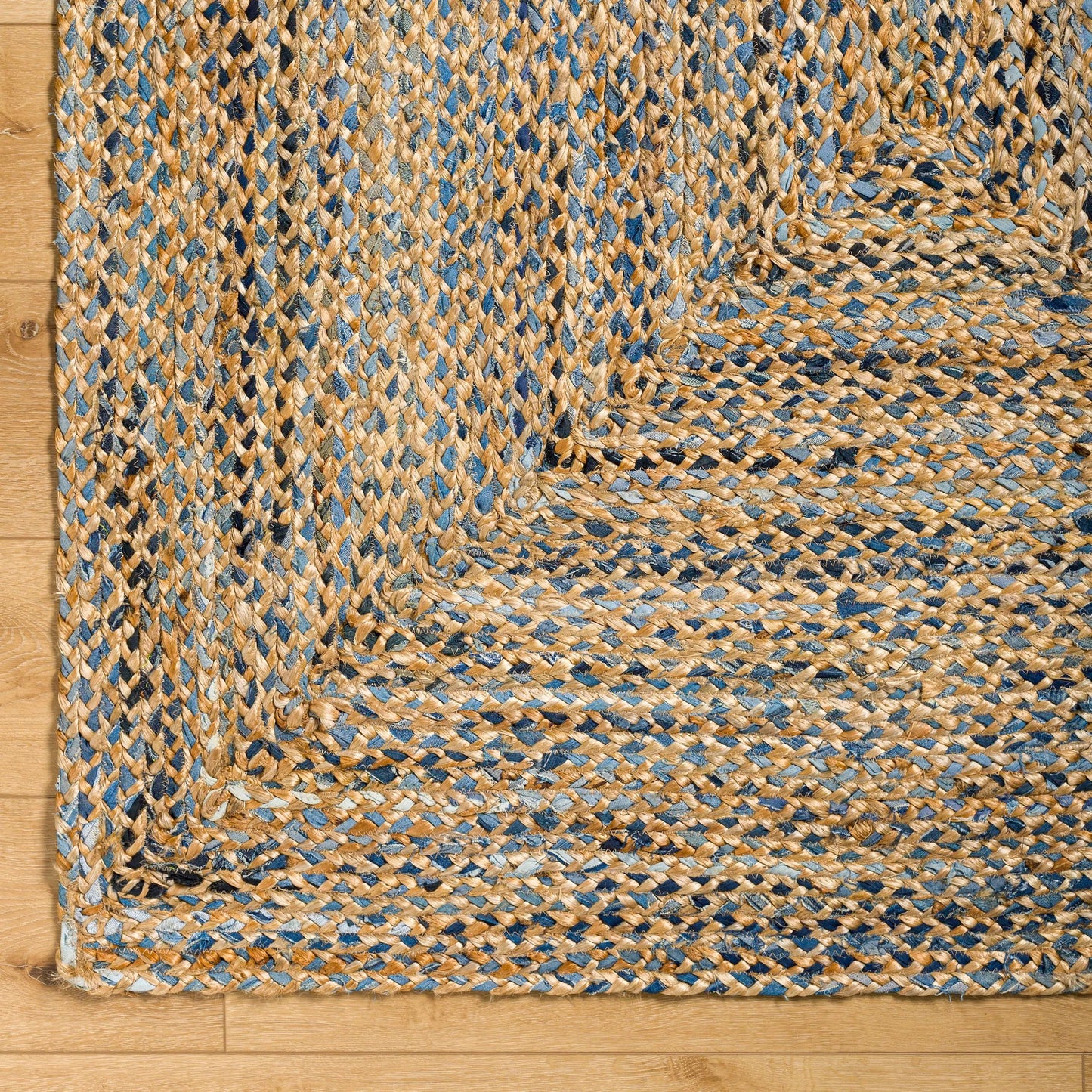 007 SI-1922144,SI-1922145,SI-1922146,SI-1922147,SI-1922148,SI-1922149 | Closeup | Sanya Bay Pillow - 32492 by Livabliss in tan, light blue, navy. Made from main: 60% recycled fabric, main: 40% jute in a modern style.