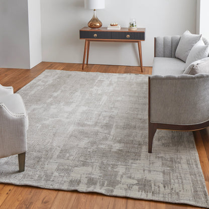 Eastfield Rug - 69AKF by Feizy in gray, ivory. Made from wool, viscose in a unique style.