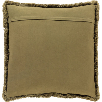 Tanzania Indoor/Outdoor Pillow by Surya in olive, dark green. Made from 100% cotton in a eclectic & global style.