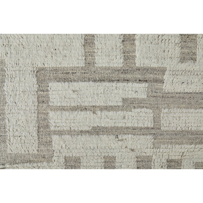 Ashby Transitional Geometric Rug - 8909F by Feizy in gray, ivory. Made from wool in a unique style.