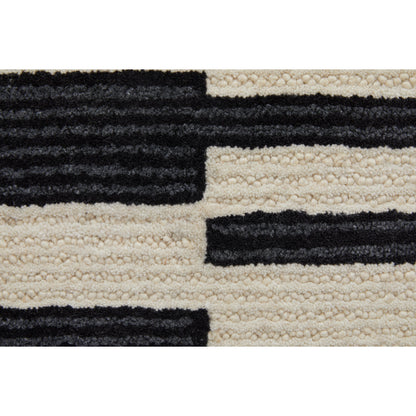 Maguire Transitional Rug - 8901F by Feizy in ivory, black. Made from wool, nylon in a unique style.