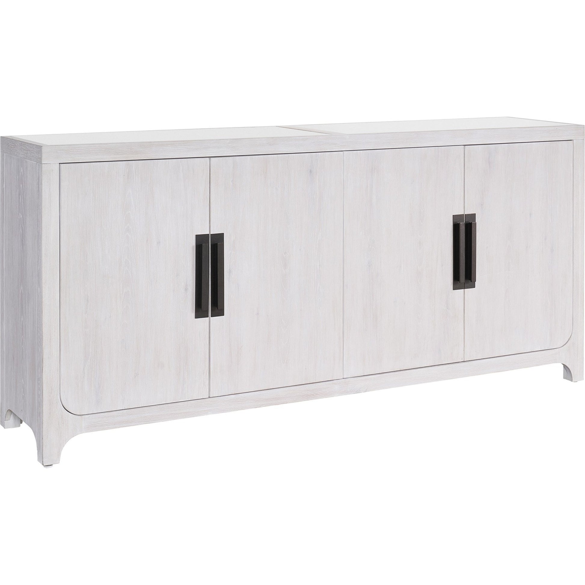 Blair Credenza by Universal Furniture in aged pewter and natural oak. Made from unique in a transitional style.
