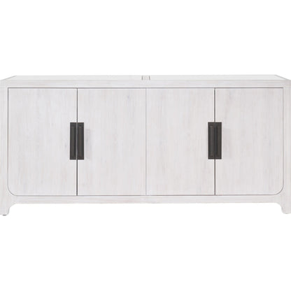 Blair Credenza by Universal Furniture in aged pewter and natural oak. Made from unique in a transitional style.