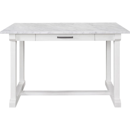 Elena Counter Table by Universal Furniture in aged pewter and picket fence. Made from unique in a transitional style.