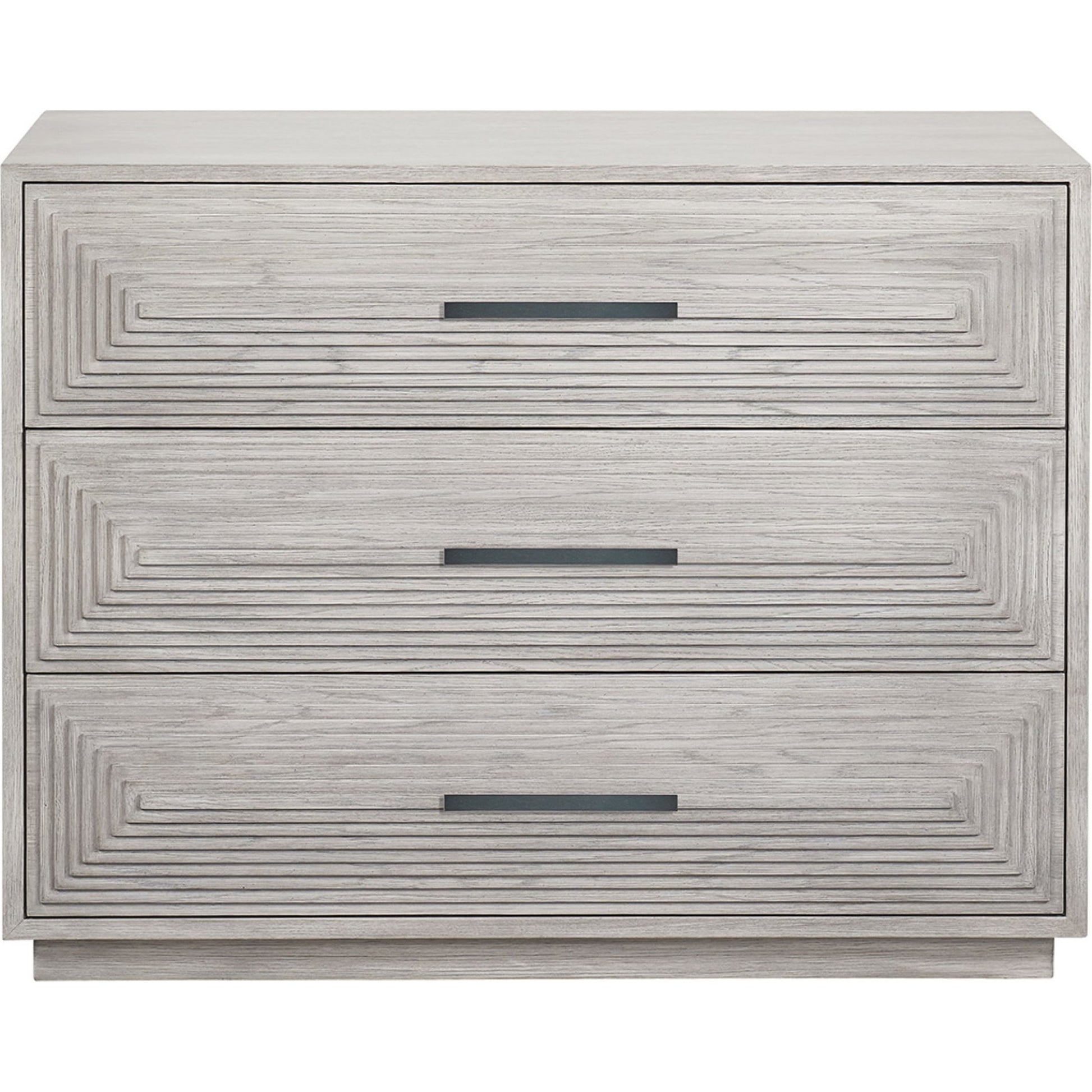 Collins Chest by Universal Furniture in aged pewter and charcoal. Made from unique in a transitional style.