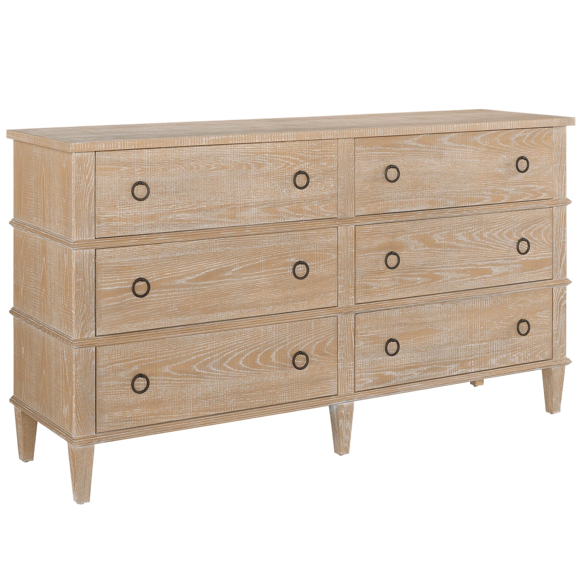 Modern Farmhouse Dresser by Universal Furniture in rustic oak. Made from unique in a cottage & farmhouse style.