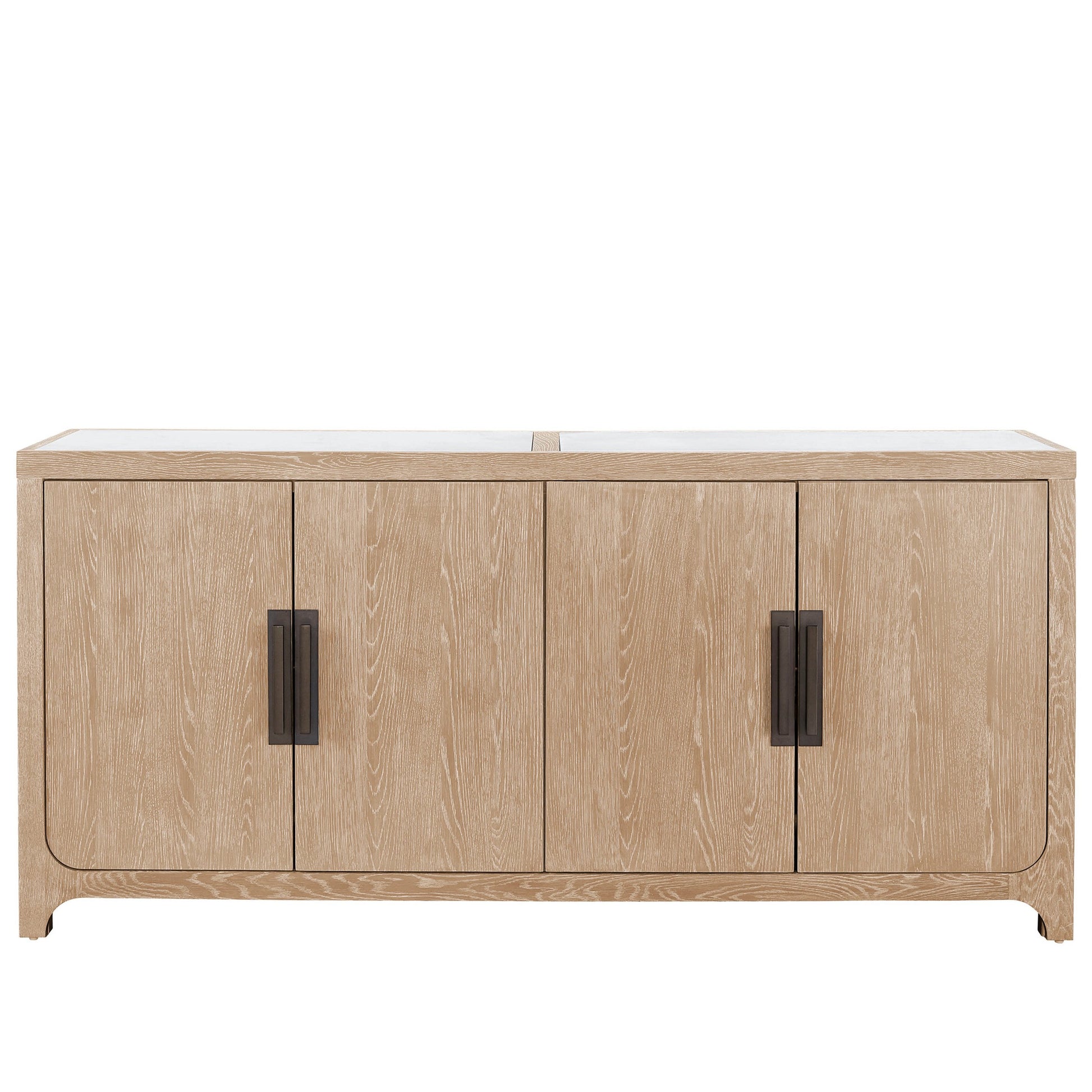Blair Credenza by Universal Furniture in aged pewter and natural oak. Made from unique in a transitional style.